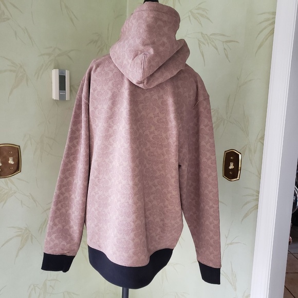 COACH SIGNATURE REXY HOODIE:NWT KHAKI MEDIUM CF608 - Picture 6 of 13